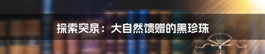 探索突泉:大自然馈赠的黑珍珠