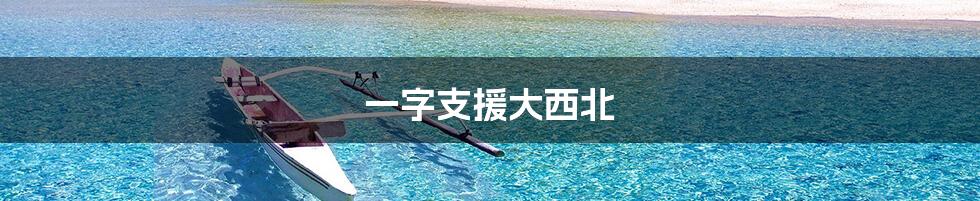 一字支援大西北