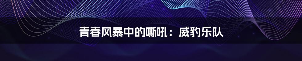 青春风暴中的嘶吼:威豹乐队