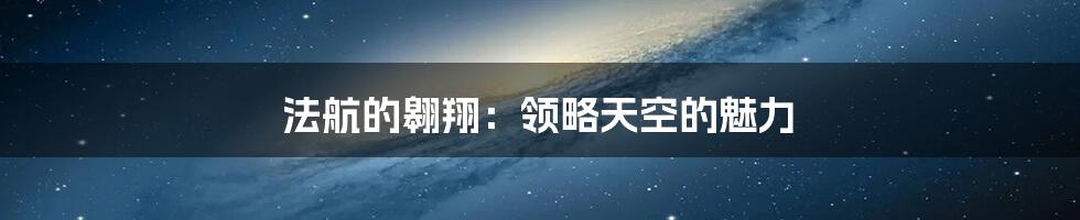 法航的翱翔:领略天空的魅力