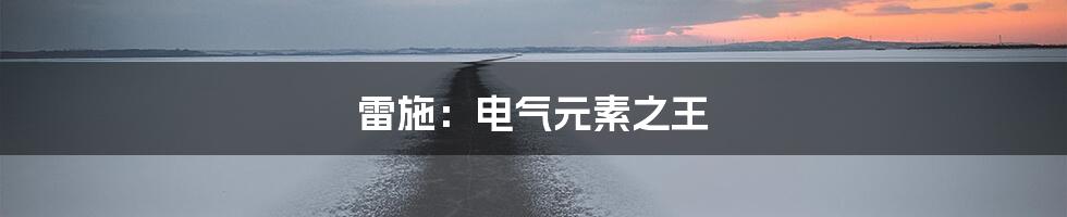 雷施:电气元素之王
