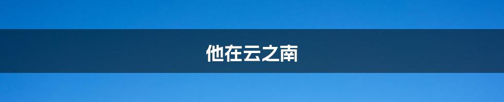 他在云之南