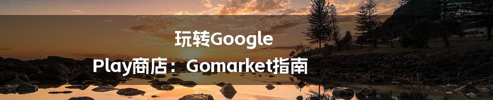玩转Google Play商店：Gomarket指南