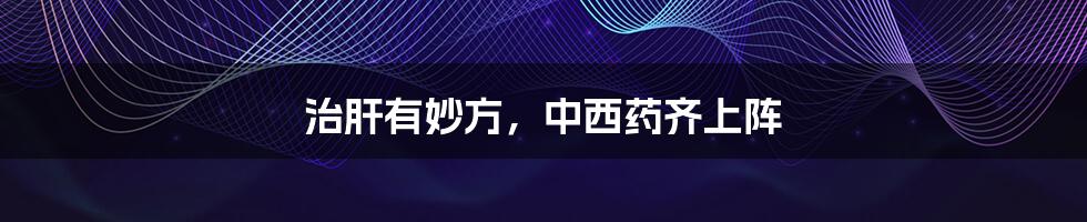 治肝有妙方,中西药齐上阵