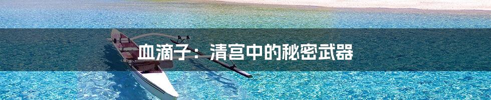 血滴子:清宫中的秘密武器