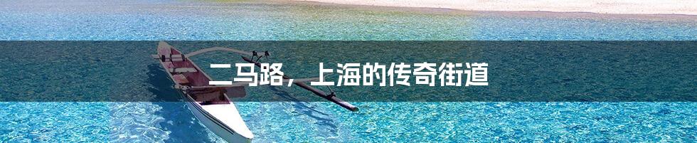 二马路,上海的传奇街道