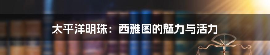 太平洋明珠:西雅图的魅力与活力