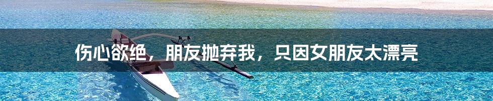 伤心欲绝,朋友抛弃我,只因女朋友太漂亮