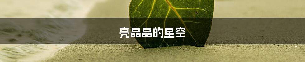 亮晶晶的星空