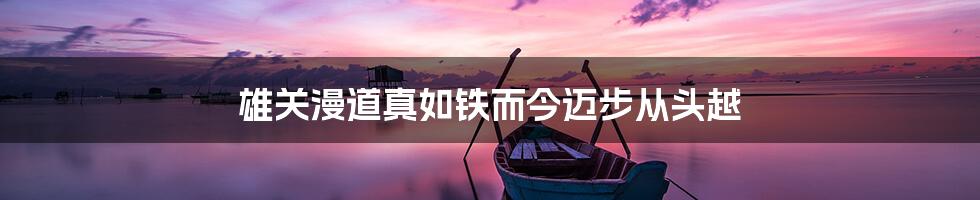 雄关漫道真如铁而今迈步从头越