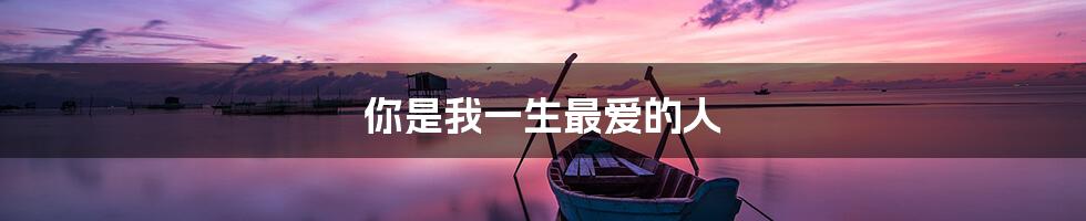 你是我一生最爱的人