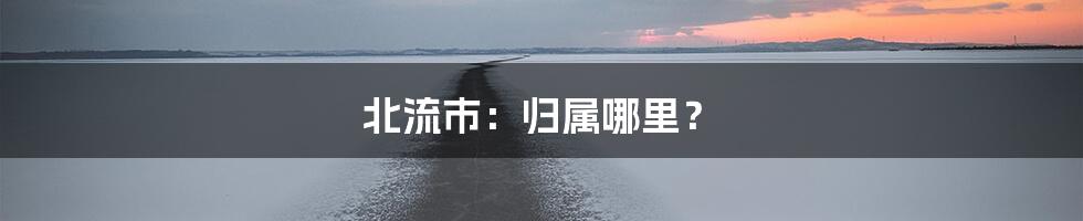 北流市:归属哪里?