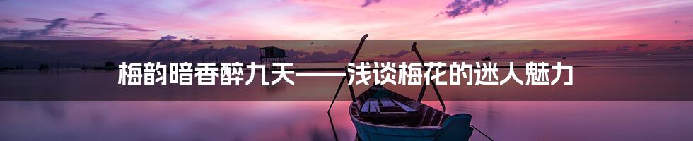 梅韵暗香醉九天——浅谈梅花的迷人魅力