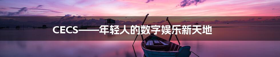 CECS——年轻人的数字娱乐新天地