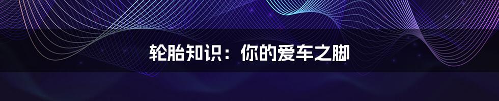 轮胎知识:你的爱车之脚