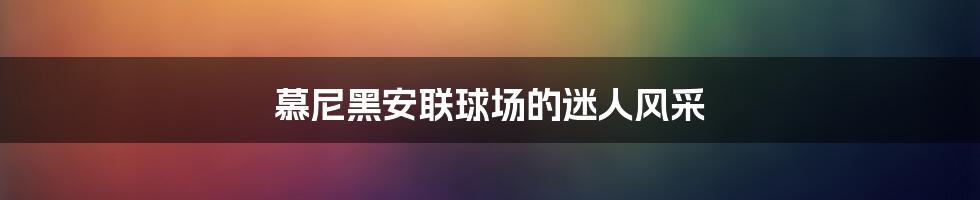 慕尼黑安联球场的迷人风采