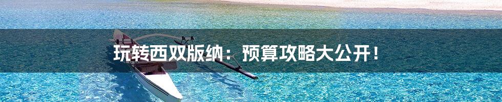 玩转西双版纳:预算攻略大公开!