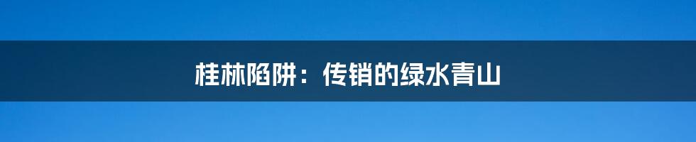 桂林陷阱:传销的绿水青山