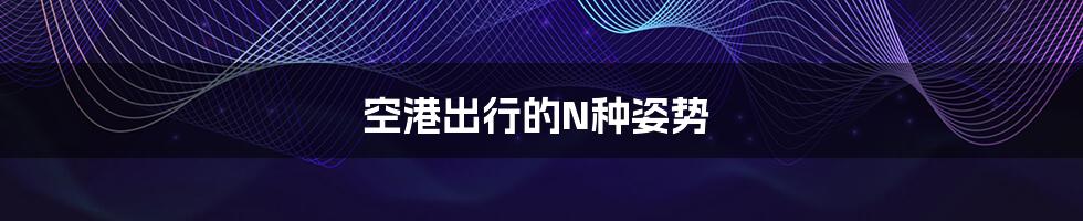空港出行的N种姿势