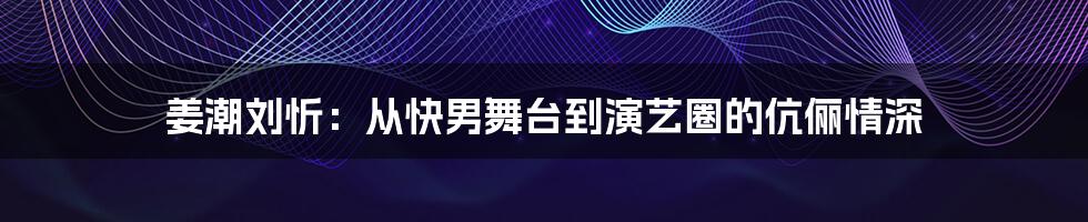 姜潮刘忻:从快男舞台到演艺圈的伉俪情深