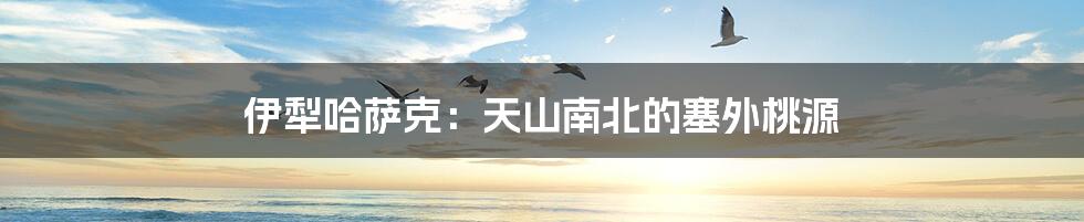伊犁哈萨克:天山南北的塞外桃源