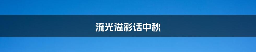 流光溢彩话中秋