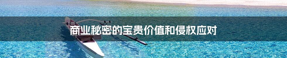 商业秘密的宝贵价值和侵权应对