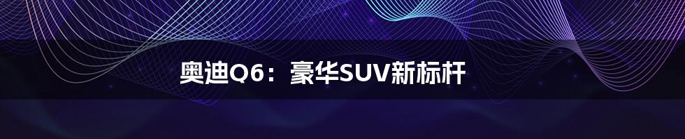 奥迪Q6:豪华SUV新标杆