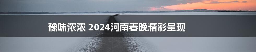 豫味浓浓 2024河南春晚精彩呈现
