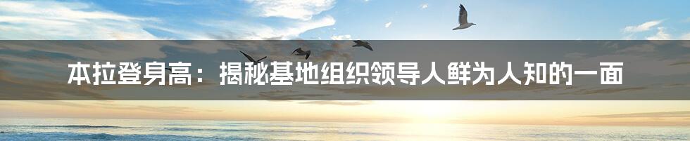 本拉登身高:揭秘基地组织领导人鲜为人知的一面