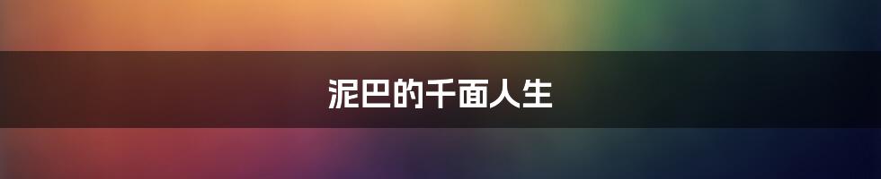 泥巴的千面人生