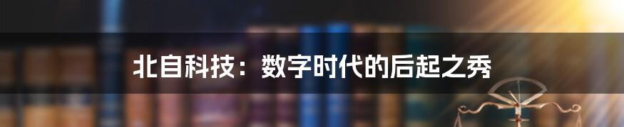 北自科技:数字时代的后起之秀