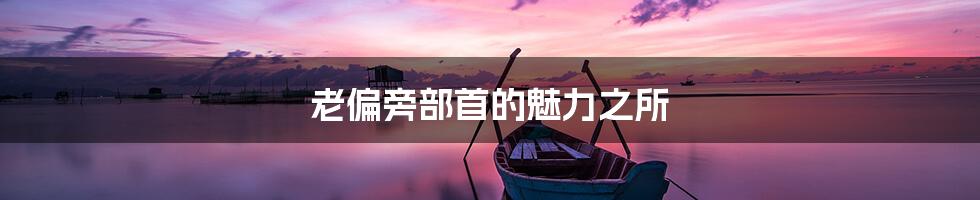 老偏旁部首的魅力之所