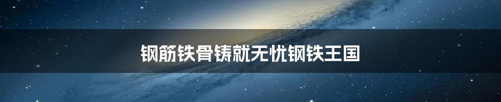 钢筋铁骨铸就无忧钢铁王国