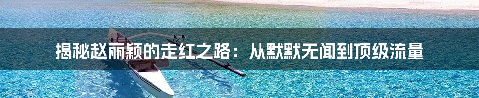 揭秘赵丽颖的走红之路:从默默无闻到顶级流量
