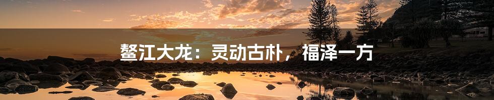 鳌江大龙:灵动古朴,福泽一方