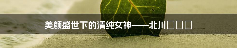 美颜盛世下的清纯女神——北川エリカ