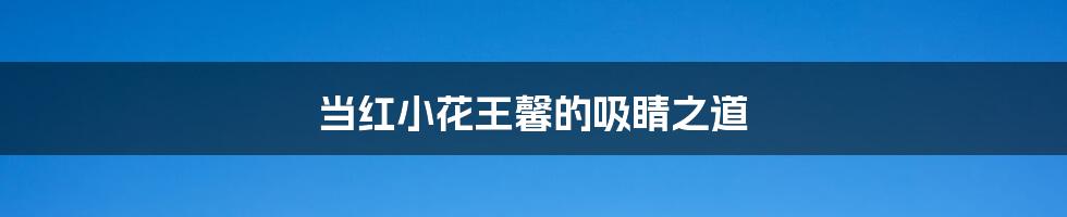 当红小花王馨的吸睛之道