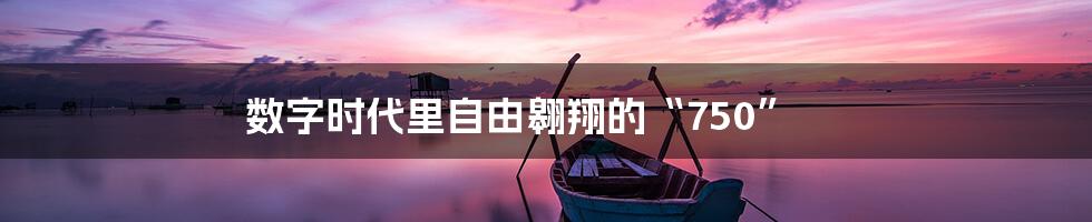 数字时代里自由翱翔的“750”