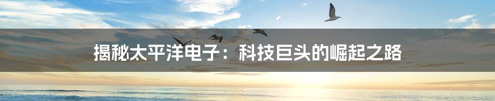 揭秘太平洋电子:科技巨头的崛起之路