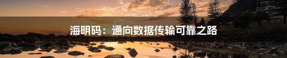 海明码:通向数据传输可靠之路