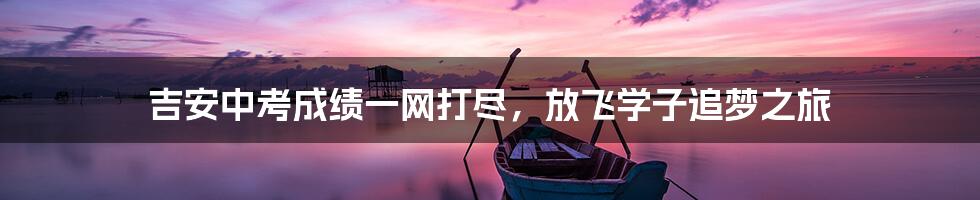 吉安中考成绩一网打尽,放飞学子追梦之旅