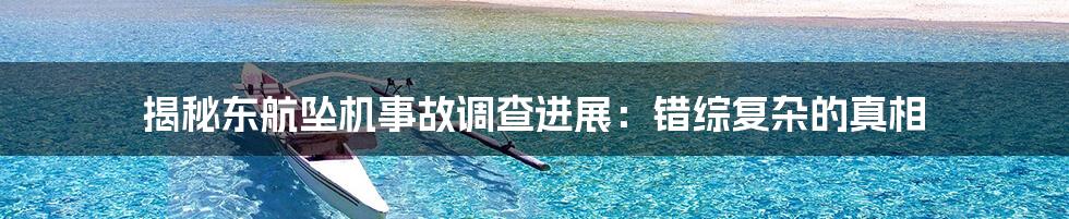 揭秘东航坠机事故调查进展:错综复杂的真相