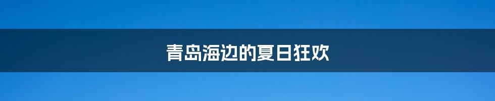青岛海边的夏日狂欢
