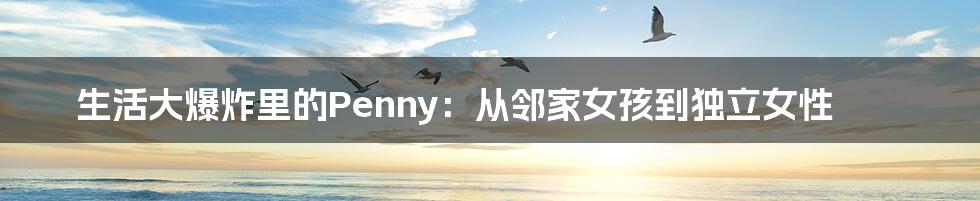 生活大爆炸里的Penny:从邻家女孩到独立女性