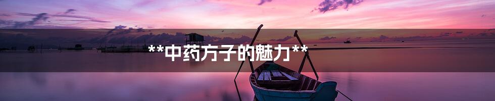 **中药方子的魅力**