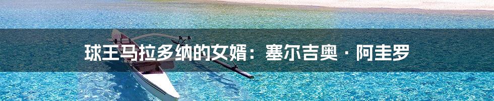 球王马拉多纳的女婿:塞尔吉奥·阿圭罗