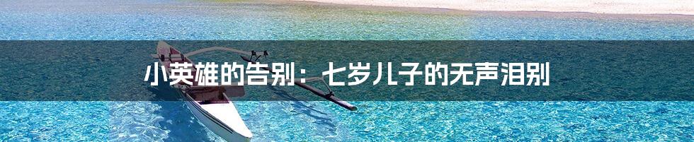 小英雄的告别:七岁儿子的无声泪别