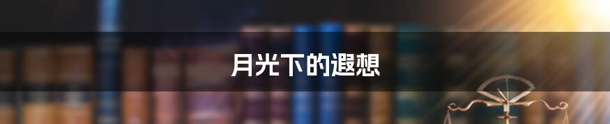 月光下的遐想