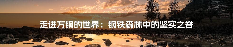 走进方钢的世界:钢铁森林中的坚实之脊